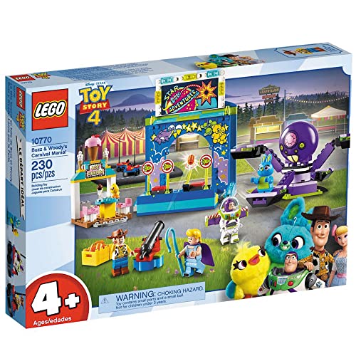 LEGO DISNEY PIXAR TOY STORY 4 BUZZ LIGHTYEAR Y WOODYS CARNIVAL MANIA 10770 KIT DE CONSTRUCCIÓN SET DE JUEGO DE CARNAVAL - 1