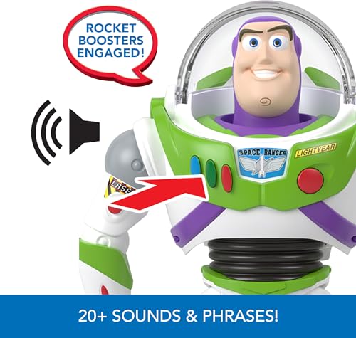MATTEL DISNEY AND PIXAR TOY STORY FIGURA DE ACCIÓN PARLANTE ROCKET RESCUE BUZZ LIGHTYEAR CON MÁS DE 20 SONIDOS Y FRASES - 4
