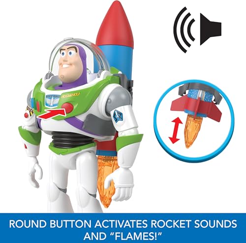 MATTEL DISNEY AND PIXAR TOY STORY FIGURA DE ACCIÓN PARLANTE ROCKET RESCUE BUZZ LIGHTYEAR CON MÁS DE 20 SONIDOS Y FRASES - 5