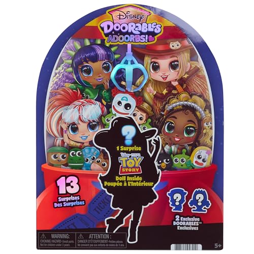 DISNEY DOORABLES ADOORBS TOY STORY SUPERFAN MUÑECA UNBOX 10 MINI ACCESSORIES 2 EXCLUSIVE FIGURES FUN PLAY AREA TOY GIFT FOR - 1