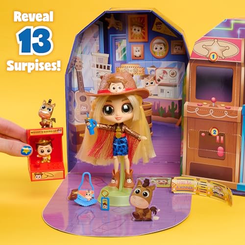 DISNEY DOORABLES ADOORBS TOY STORY SUPERFAN MUÑECA UNBOX 10 MINI ACCESSORIES 2 EXCLUSIVE FIGURES FUN PLAY AREA TOY GIFT FOR - 3