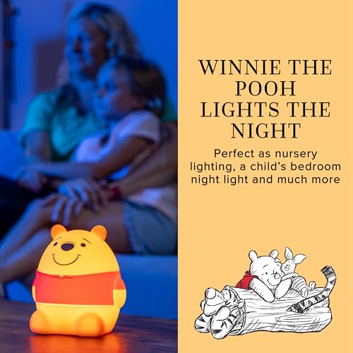 DISNEY WINNIE EL OSO POOH LUZ DE APRETAR LUZ NOCTURNA PARA NIÑOS LÁMPARA USB OPERADA CON BATERÍA ATENUABLE IDEAL - 2