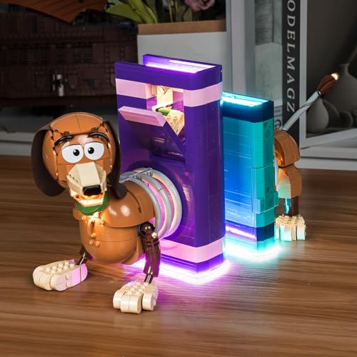 LOCOLEE KIT DE LUCES COMPATIBLE CON LEGO 43301 TOY STORY SLINKY DOG BOOKENDS TODAVÍA SOSTIENE LIBROS ACCESORIOS - 6