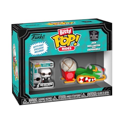 FUNKO POP BITTY RIDE THE NIGHTMARE BEFORE CHRISTMAS JACK WITH SNOWMOBILE DISNEY COLLECTABLE IDEA DE REGALO PRODUCTO OFICIAL - 1