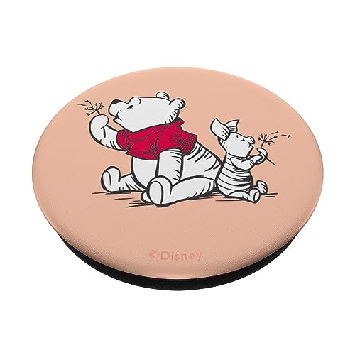 DISNEY WINNIE THE POOH AND PIGLET POPSOCKETS POPSOCKETS ESTÁNDAR DE DIENTE DE LEÓN ROSA - 2