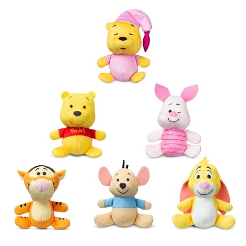 MICRO TEENIES WINNIE THE POOH Y SUS AMIGOS PAQUETE DE 6 FIGURA DE PELUCHE EN MINIATURA ANIMAL DE PELUCHE JUGUETE DE MINI - 2