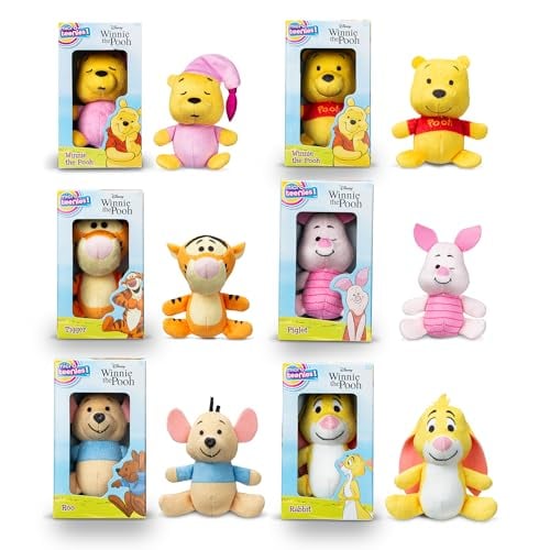 MICRO TEENIES WINNIE THE POOH Y SUS AMIGOS PAQUETE DE 6 FIGURA DE PELUCHE EN MINIATURA ANIMAL DE PELUCHE JUGUETE DE MINI - 3