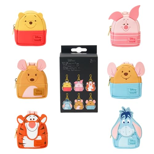 LOUNGEFLY DISNEY WINNIE THE POOH PERSONAJES MISTERIO MINI MOCHILA LLAVERO CHARM - 1