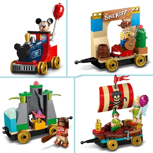 LEGO 43212 DISNEY TREN LLENO DE DIVERSIÓN CON VAIANA SKINNY PETER PAN Y BELL MICKEY Y MINNIE MOUSE JUGUETE PARA NIÑOS - 3