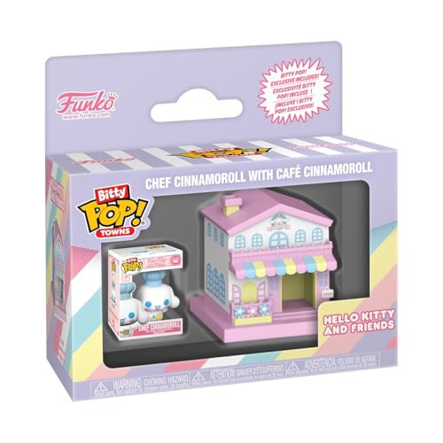 FUNKO POP BITTY TOWN SANRIO CHEF CINNAMOROLL CON CAFÉ CINNAMOROLL FIGURA DE VINILO COLECCIONABLE IDEA DE REGALO PRODUCTO - 1