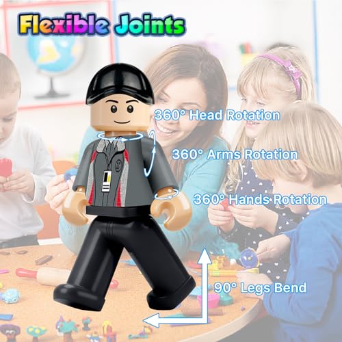 24 PIEZAS MINI FIGURAS DE BLOQUES DE CONSTRUCCIÓN RELLENO DE MINIFIGURAS JUGUETE SOLO DE MINI FIGURAS DE PERSONAS REGALO - 4