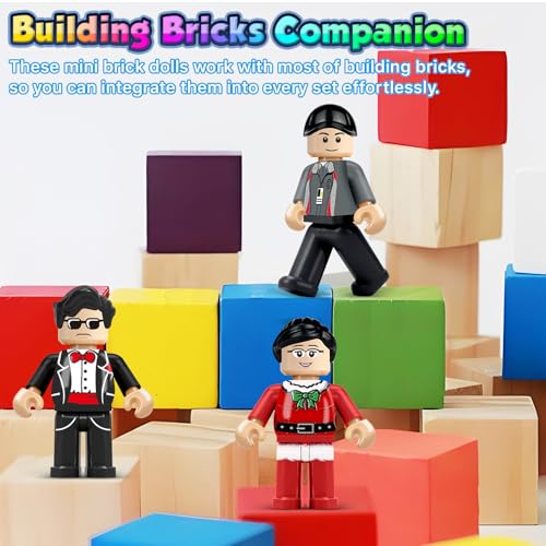 24 PIEZAS MINI FIGURAS DE BLOQUES DE CONSTRUCCIÓN RELLENO DE MINIFIGURAS JUGUETE SOLO DE MINI FIGURAS DE PERSONAS REGALO - 6
