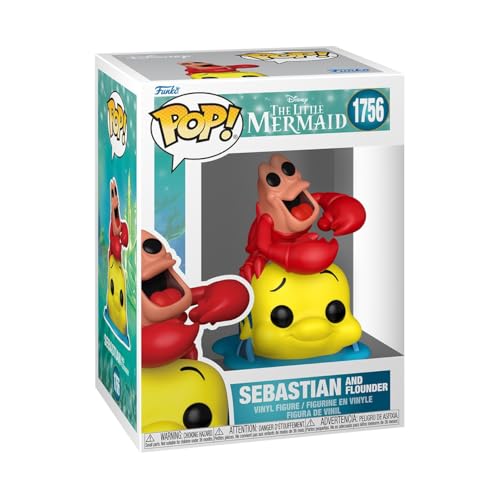 FUNKO POP DISNEY LA SIRENITA SEBASTIAN Y FLOUNDER FIGURA DE VINILO COLECCIONABLE IDEA DE REGALO PRODUCTO OFICIAL JUGUETES - 1
