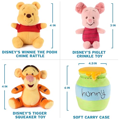 GUND DISNEY WINNIE THE POOH JUEGO DE PELUCHES OFICIAL CON POOH TIGGER Y PIGLET JUGUETES DE PELUCHE SENSORIALES PARA EDADES 0 - 3