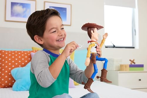 MATTEL DISNEY AND PIXAR TOY STORY 5 RUNNING WOODY FIGURA DE ACCIÓN DE 12 PULGADAS CON 50 FRASES Y SONIDOS DE PELÍCULA - 2