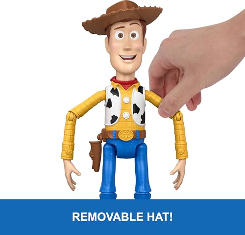 MATTEL DISNEY AND PIXAR TOY STORY 5 RUNNING WOODY FIGURA DE ACCIÓN DE 12 PULGADAS CON 50 FRASES Y SONIDOS DE PELÍCULA - 4