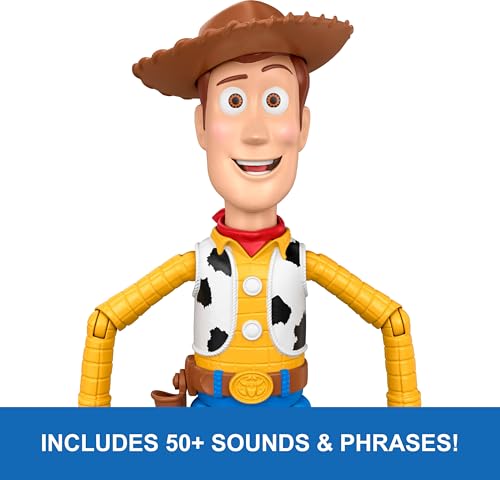 MATTEL DISNEY AND PIXAR TOY STORY 5 RUNNING WOODY FIGURA DE ACCIÓN DE 12 PULGADAS CON 50 FRASES Y SONIDOS DE PELÍCULA - 5