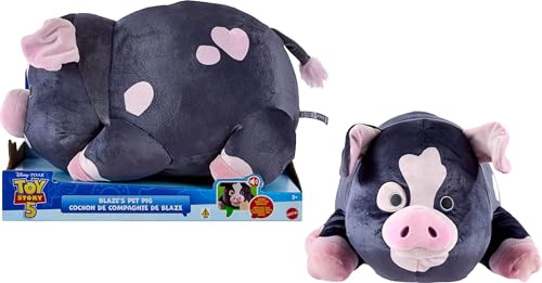 MATTEL DISNEY Y PIXAR TOY STORY 5 BLAZES PET PIG JUGUETE DE PELUCHE DE 12 PULGADAS EL HOCICO ACTIVA EL SONIDO TACTO SUAVE - 1