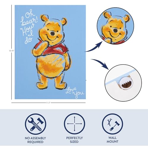 DISNEY WINNIE THE POOH ARTE DE PARED LED DE 115 X 1575 PULGADAS DECORACIÓN COLGANTE PARA NIÑOS OBRAS DE ARTE ILUMINADAS - 3
