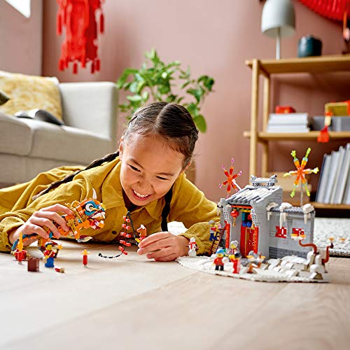 LEGO HISTORIA DE NIAN 80106 KIT DE CONSTRUCCIÓN JUGUETE COLECCIONABLE EDUCATIVO REGALO DEL AÑO NUEVO LUNAR PARA NIÑOS NUEVO - 3