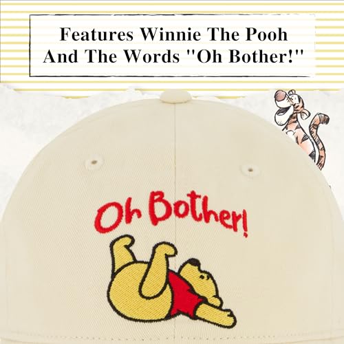 DISNEY WINNIE THE POOH DAD HAT ADJUSTABLE COTTON BASEBALL CAP WITH CURVED BRIM - 3