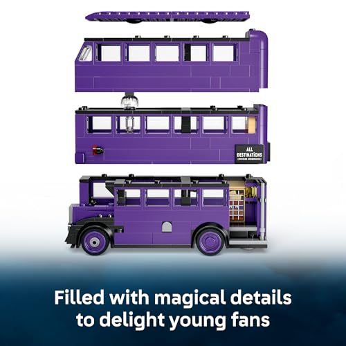 LEGO HARRY POTTER KNIGHT BUS ADVENTURE JUGUETE DE CONSTRUCCIÓN PARA NIÑOS NIÑOS Y NIÑAS A PARTIR DE 8 AÑOS AUTOBÚS ICÓNICO - 3