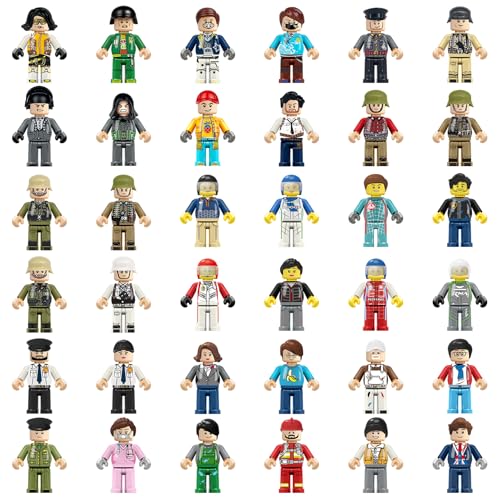 36 PIEZAS DE MINIFIGURAS MINI FIGURA DE JUGUETE RELLENO DE FIGURAS DE ACCIÓN MINIFIGURAS DE BLOQUES DE CONSTRUCCIÓN MINI - 1