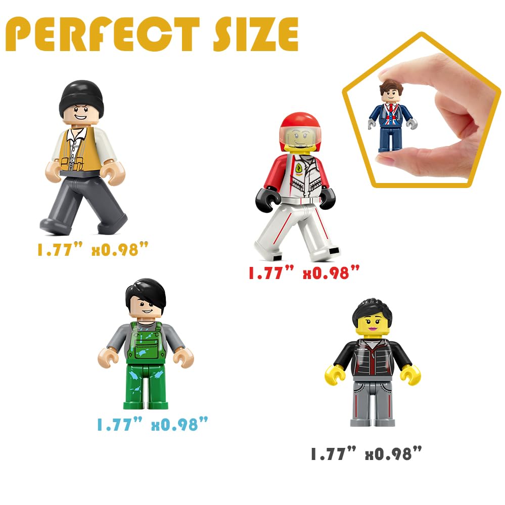 36 PIEZAS DE MINIFIGURAS MINI FIGURA DE JUGUETE RELLENO DE FIGURAS DE ACCIÓN MINIFIGURAS DE BLOQUES DE CONSTRUCCIÓN MINI - 2