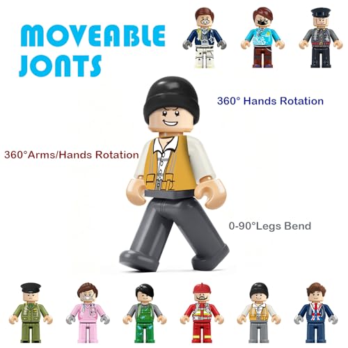 36 PIEZAS DE MINIFIGURAS MINI FIGURA DE JUGUETE RELLENO DE FIGURAS DE ACCIÓN MINIFIGURAS DE BLOQUES DE CONSTRUCCIÓN MINI - 3