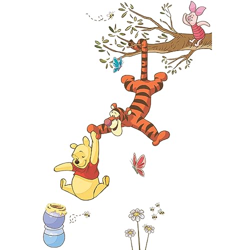 ROOMMATES DISNEY WINNIE THE POOH COLUMPIANDOSE POR MIEL ADHESIVOS GIGANTES PARA PARED SÓLO RETIRAR CAPA PROTECTORA Y PEGAR - 1