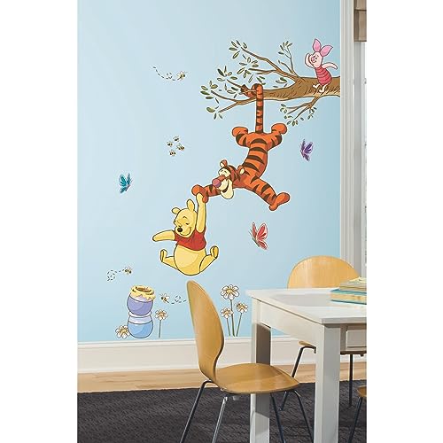 ROOMMATES DISNEY WINNIE THE POOH COLUMPIANDOSE POR MIEL ADHESIVOS GIGANTES PARA PARED SÓLO RETIRAR CAPA PROTECTORA Y PEGAR - 2