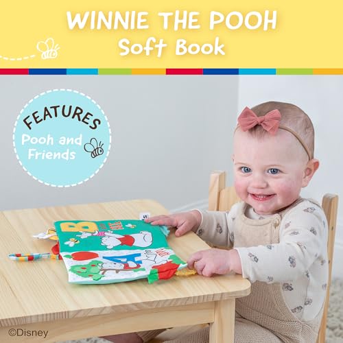 KIDS PREFERRED DISNEY BABY WINNIE THE POOH DELUXE SOFT BOOK ABCS WITH POOH ONTHEGO LIBROS SENSORIALES PARA BEBÉS CON PÁGINAS - 2