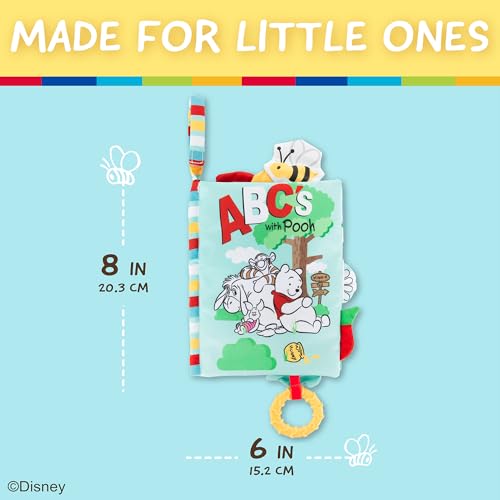 KIDS PREFERRED DISNEY BABY WINNIE THE POOH DELUXE SOFT BOOK ABCS WITH POOH ONTHEGO LIBROS SENSORIALES PARA BEBÉS CON PÁGINAS - 5