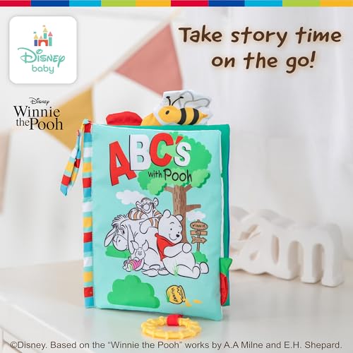 KIDS PREFERRED DISNEY BABY WINNIE THE POOH DELUXE SOFT BOOK ABCS WITH POOH ONTHEGO LIBROS SENSORIALES PARA BEBÉS CON PÁGINAS - 6