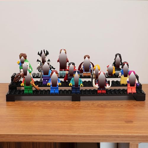 EXPOSITOR DE MINIFIGURAS DE LADRILLO SOPORTE DE EXHIBICIÓN DE 3 NIVELES PARA MINIFIGURAS LEGO CAPACIDAD PARA 35 FIGURAS - 3