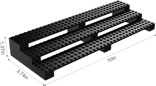 EXPOSITOR DE MINIFIGURAS DE LADRILLO SOPORTE DE EXHIBICIÓN DE 3 NIVELES PARA MINIFIGURAS LEGO CAPACIDAD PARA 35 FIGURAS - 6