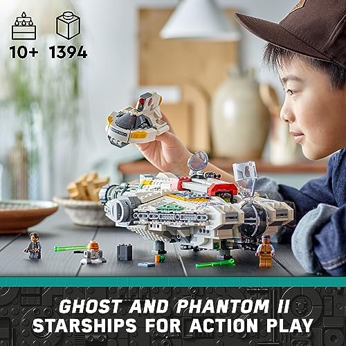 LEGO STAR WARS AHSOKA GHOST AND PHANTOM II JUGUETE DE NAVE ESPACIAL STAR WARS PARA NIÑOS NIÑOS Y NIÑAS A PARTIR DE 10 AÑOS - 2