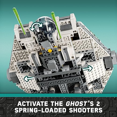 LEGO STAR WARS AHSOKA GHOST AND PHANTOM II JUGUETE DE NAVE ESPACIAL STAR WARS PARA NIÑOS NIÑOS Y NIÑAS A PARTIR DE 10 AÑOS - 3