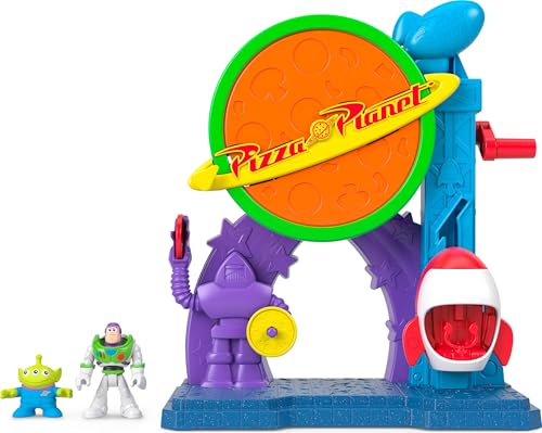 FISHERPRICE IMAGINEXT TOY STORY DE DISNEY Y PIXAR SET DE JUEGO DEL PLANETA PIZZA CON FIGURAS DE ACCIÓN DE BUZZ LIGHTYEAR - 1