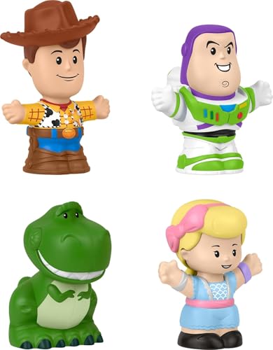 FISHERPRICE LITTLE PEOPLE JUGUETES PARA NIÑOS PEQUEÑOS DISNEY PIXAR TOY STORY PAQUETE DE FIGURAS CON 4 PERSONAJES PARA JUEGO - 1