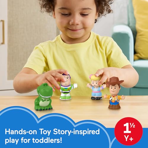 FISHERPRICE LITTLE PEOPLE JUGUETES PARA NIÑOS PEQUEÑOS DISNEY PIXAR TOY STORY PAQUETE DE FIGURAS CON 4 PERSONAJES PARA JUEGO - 2