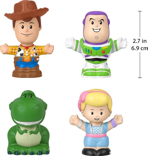 FISHERPRICE LITTLE PEOPLE JUGUETES PARA NIÑOS PEQUEÑOS DISNEY PIXAR TOY STORY PAQUETE DE FIGURAS CON 4 PERSONAJES PARA JUEGO - 6