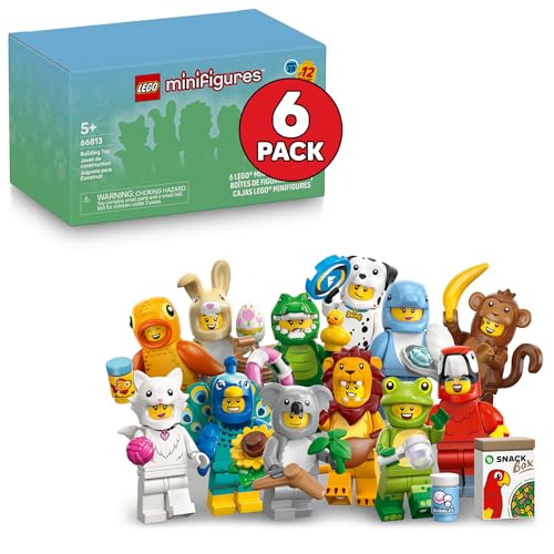 LEGO MINIFIGURES SERIE ANIMAL 28 PAQUETE DE 6 JUGUETES PARA NIÑOS EN CAJAS MISTERIO SELLADAS FIGURAS TEMÁTICAS DE ANIMALES - 1