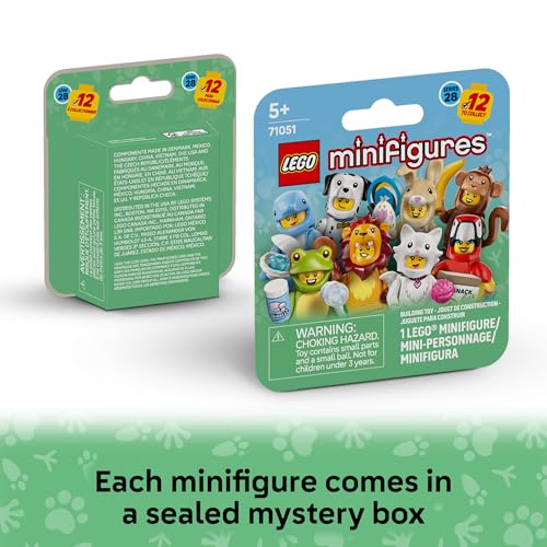 LEGO MINIFIGURES SERIE ANIMAL 28 PAQUETE DE 6 JUGUETES PARA NIÑOS EN CAJAS MISTERIO SELLADAS FIGURAS TEMÁTICAS DE ANIMALES - 3