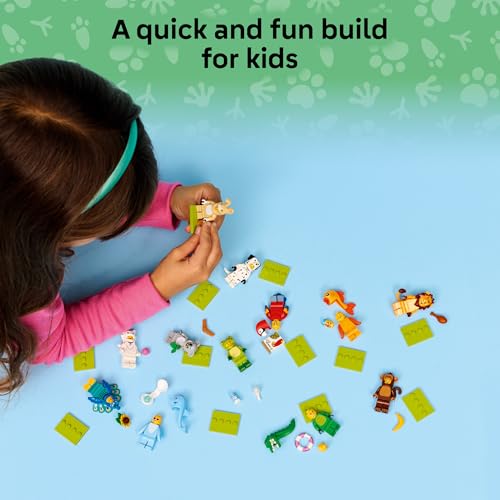 LEGO MINIFIGURES SERIE ANIMAL 28 PAQUETE DE 6 JUGUETES PARA NIÑOS EN CAJAS MISTERIO SELLADAS FIGURAS TEMÁTICAS DE ANIMALES - 6