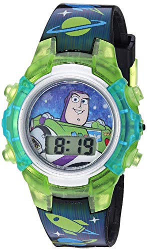 DISNEY PIXAR TOY STORY 4 BUZZ LIGHTYEAR RELOJ LCD INTERMITENTE PARA NIÑOS CON ESFERA ILUMINADA COLORIDA FUNDA DURADERA - 1