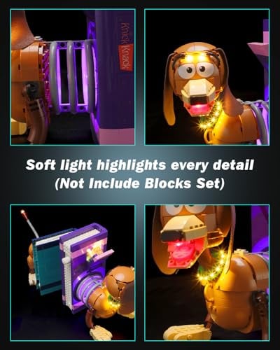 JUEGO DE ILUMINACIÓN LED COMPATIBLE CON LEGO 43301 TOY STORY SLINKY DOG BOOKENDS KIT DE ILUMINACIÓN PARA EL MODELO - 5