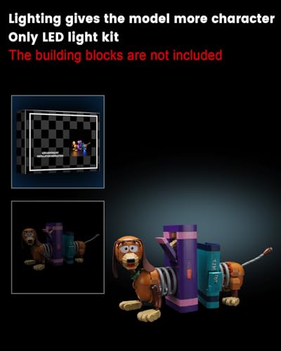JUEGO DE ILUMINACIÓN LED COMPATIBLE CON LEGO 43301 TOY STORY SLINKY DOG BOOKENDS KIT DE ILUMINACIÓN PARA EL MODELO - 6