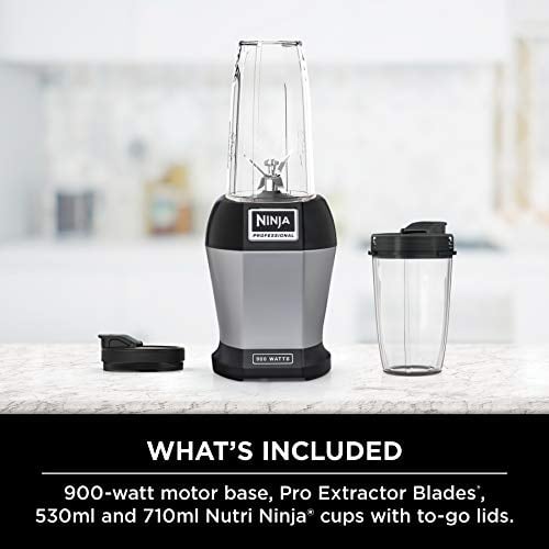 NINJA BL450C LICUADORA PERSONAL NUTRI PRO PARA JUGOS BATIDOS Y BATIDOS TAZAS DE 18 Y 24 ONZAS - 3