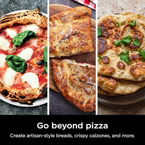 NINJA FLEXFLAME PIEDRA DE PIZZA ARTESANAL DE 16 PULGADAS CORDIERITA PIZZAS DE 5 MINUTOS 600F NINJA - 4
